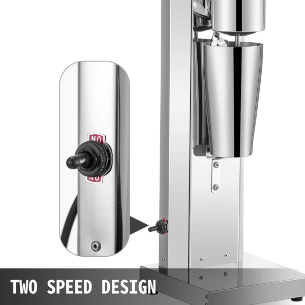 SucceBuy Commercial Milkshake Machine 800ml Stainless Steel Electric Single Head Milk Bubble Stirring Machine Smoothie Blender - Image 5