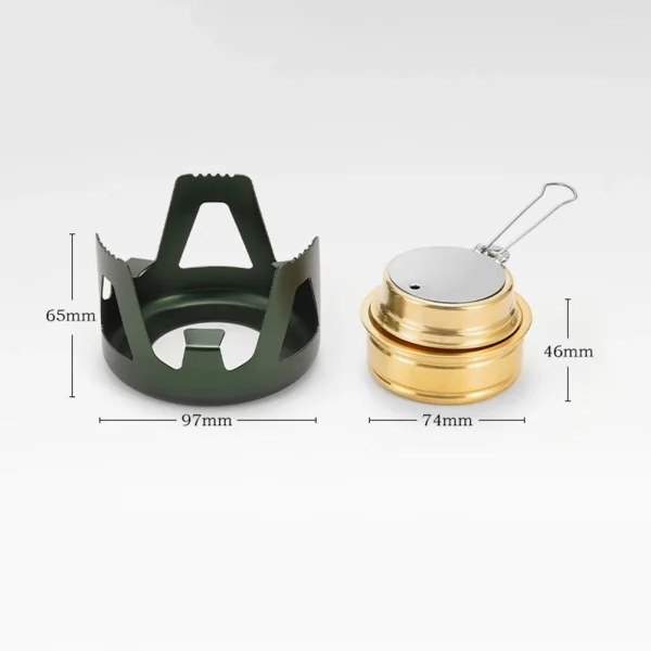 Portable Mini Alcohol Stove Adjustable Firepower Gasoline Stove Aluminum Alloy Bracket 360 Degree Combustion for Outdoor Picnic - Image 4