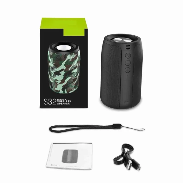 Outdoor Sound Box  S32 Speaker Portable Wireless Bluetooth Speaker 5W Lower Power Consumption Subwoofer for Indoor Outdoor - Image 6