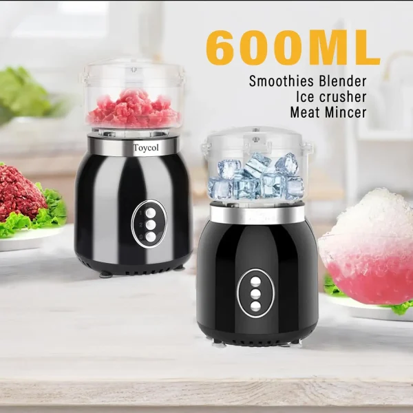4 in 1 Blender and Food Processor Combo for Kitchen,Blender for Shakes and Smoothies,Meat Chopped,Dry Grinding,600W 3 Cups(1.8L+ - Image 3