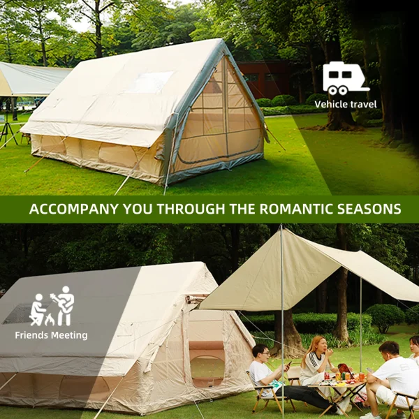 Inflatable Tents for Camping,Large Inflatable Camping Tent with Hand Pump,Inflatable Tent,Easy Setup Tents for Camping Portable - Image 5