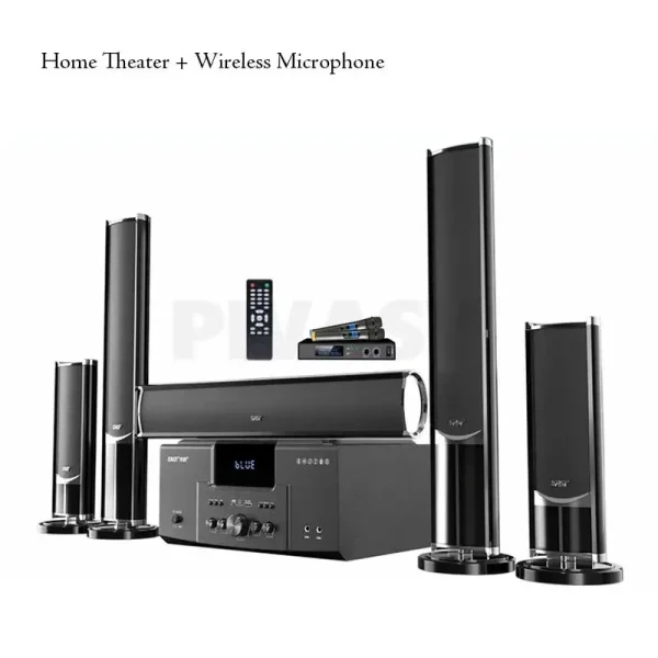 8 Inch 4Ω High Power TV Living Room KTV Bluetooth 4.0 Speaker Stereo Sound Subwoofer Speaker 5.1 Home Theater System Audio Set - Image 3