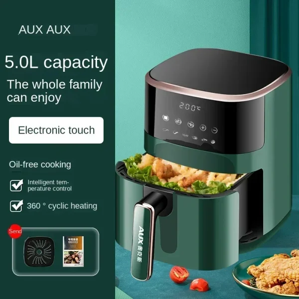 220V AXA Air Fryer Model - All-in-One Air Fryer Oven with Smart Auto-Fry, Multi-Functionality and No Oil Cooking C - Image 2
