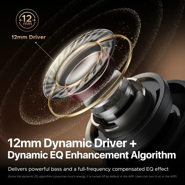 SoundPEATS T3 pro Wireless Earbuds Active Noise Cancelling Bluetooth V5.4 Earphones with 4 Mic,12mm Driver,Multipoint Connection - Image 3
