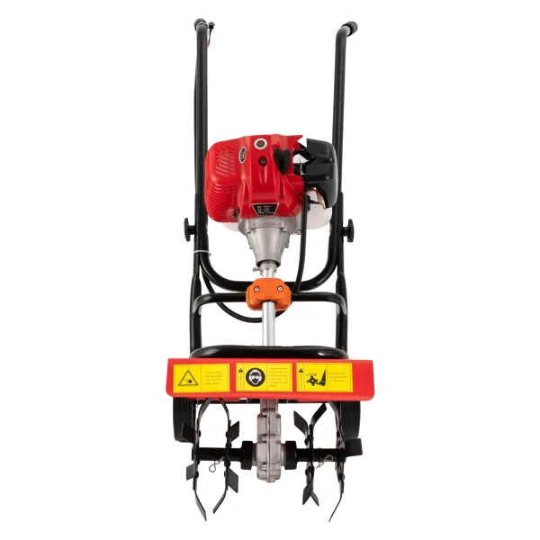 Garden Tiller Cultivator, Powerful 52cc Gas Powered Small Rototillers Air-Cooled 2 Stroke Engine Garden Yard Tilling Tool - Image 5