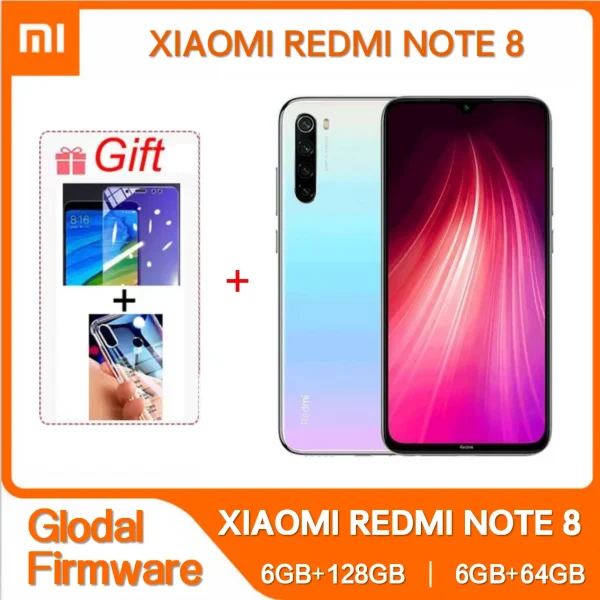 Global ROM Original Xiaomi Redmi Note 8 with Phone Case Original Phone Android 4000mAh Baterry Quad Cmaera 4G Smartphone - Image 3