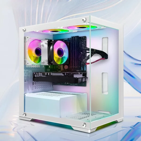 Gaming PC Computer Desktop, AMD Ryzen 3 3200G 3.6G, GeForce RTX 2060 6G, 16G DDR4, 512G SSD, 600M WiFi - Image 4