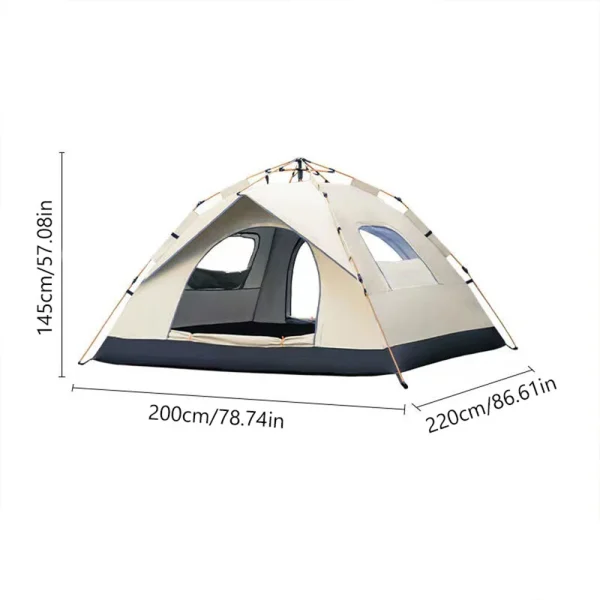 Automatic Quick-opening Tent Outdoor Self-driving Travel Camping Tent Automatic Quick-open Tent Two doors and two windows - Image 6