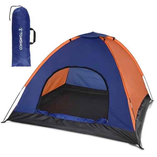 TOMSHOO 3-4 Persons Camping Tent Lightweight Outdoor Backpacking Tent with Rain Fly for Family Camping Hiking Beach Fishing Tent - Image 7