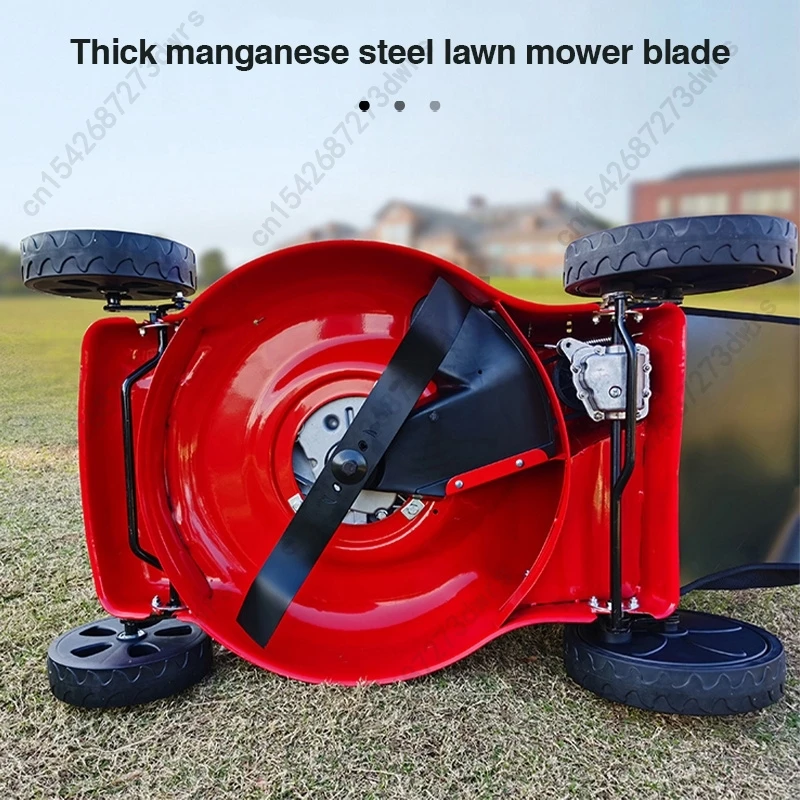 High Power Gasoline Engine Villa Garden Lawn Mower 60L Grass Bag 10 Gear Adjustment Hand Push / Self-propelled Lawn Mower - Image 2