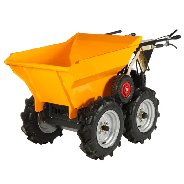 Chinese Cheap Mini Electric Wheelbarrow Heavy Duty 250kg Load Capacity Construction Dumper Wheel Barrow - Image 6