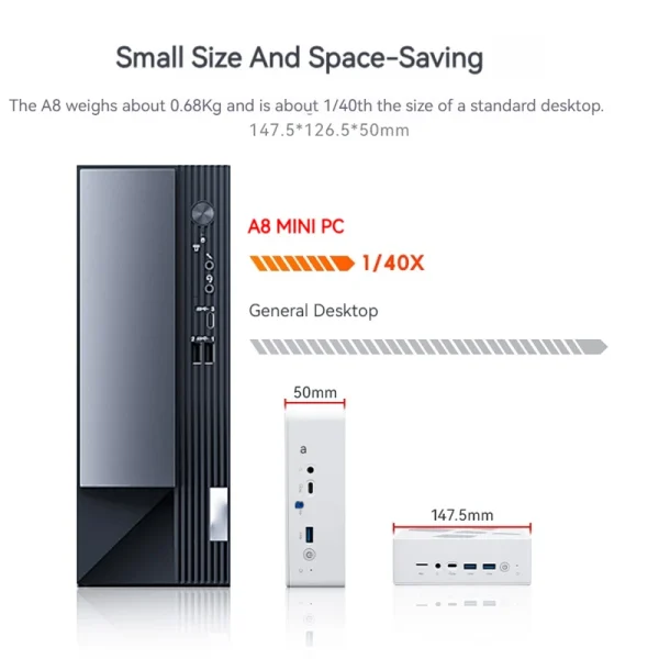 FIREBAT A8  AMD R7-8845HS Radeon 780M Mini Pc Gamer 16GB 1TB DDR5 RJ45 Desktop Gaming Computer BT5.2 WIFI6 Minipc - Image 4