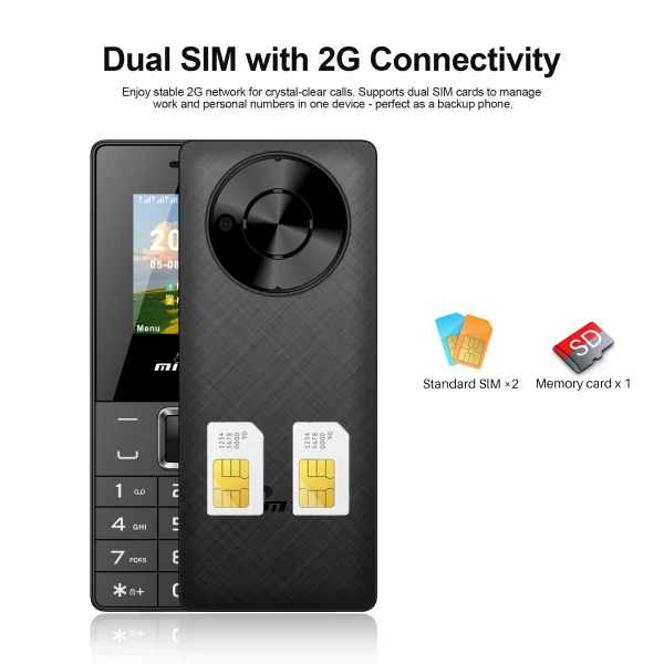 2G Feature Phone 1.77" Display 3000mAh Battery Dual SIM Dual Standby Strong Torch MP3 MP4 FM Radio Bluetooth Senior Mobile Phone - Image 2