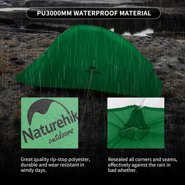 Naturehike Cloud Up 2 Person Camping Tent Waterproof Easy Build Ultralight Beach Tent Outdoor Hiking Backpacking Shelter Tents - Image 3