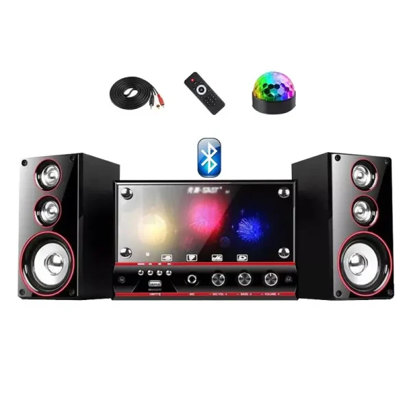 4 Inch Bluetooth Sound Box Active Subwoofer 2.1 Karaoke Home Computer Speaker Remote Control Home Theater Audio Sound System Set - Image 7