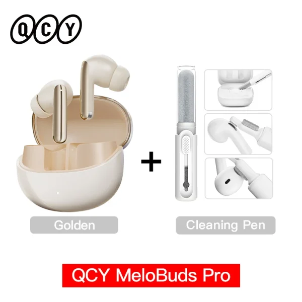 QCY MeloBuds Pro ANC Bluetooth 5.3 Earphones Wireless 46dB Hybrid ANC Hi-Res LDAC Earbuds 6 Mic Headphones 34H in-Ear Detection - Image 18
