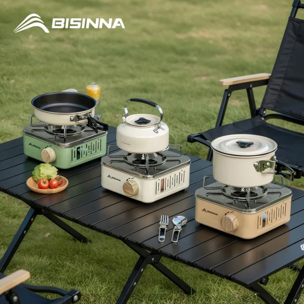 BISINNA Camping Gas Stove 2800W High Firepower Portable Cassette Furnace Outdoor Gas Burner Picnic Camp - Image 6