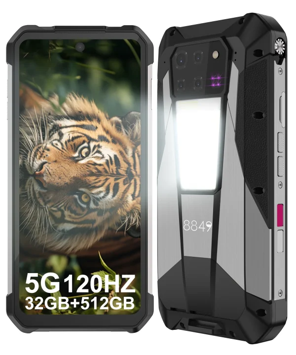 Unihertz Tank 3 Pro 8849 Projector Smartphone Android 14 5G Phone, 32GB 512GB, 200MP Camera, Dimensity 8200, IP68, Bluetooth 5.3