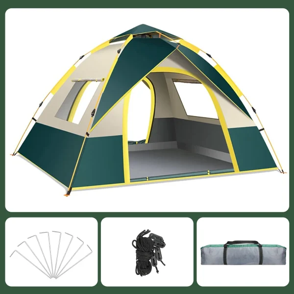 LOVEWE Quick Opening Camping Tent, Waterproof & Windproof, Dual Doors & Windows, Easy Setup, Lightweight, 2 Person Capacity - Image 6