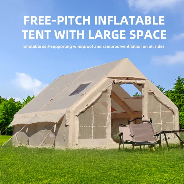 Inflatable Tents for Camping,Large Inflatable Camping Tent with Hand Pump,Inflatable Tent,Easy Setup Tents for Camping Portable - Image 2