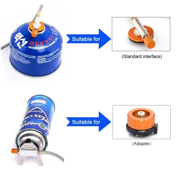 Camping Gas Stove Portable Folding Outdoor Backpacking Stove Tourist Equipment For Cooking Hiking Picnic 3500W - Image 2