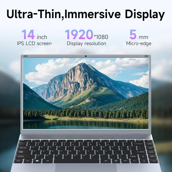 14 Inch Laptop J3710 8GB RAM 256GB SSD Windows 11  For Students And Business - Image 3