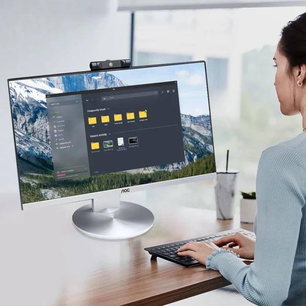 AOC All-in-One Business Desktop AMD R5 5600G 23.8" 16GB RAM 512 GB SSD Windows 11 Home Wi-Fi Adjustable Angle Office Work - Image 4