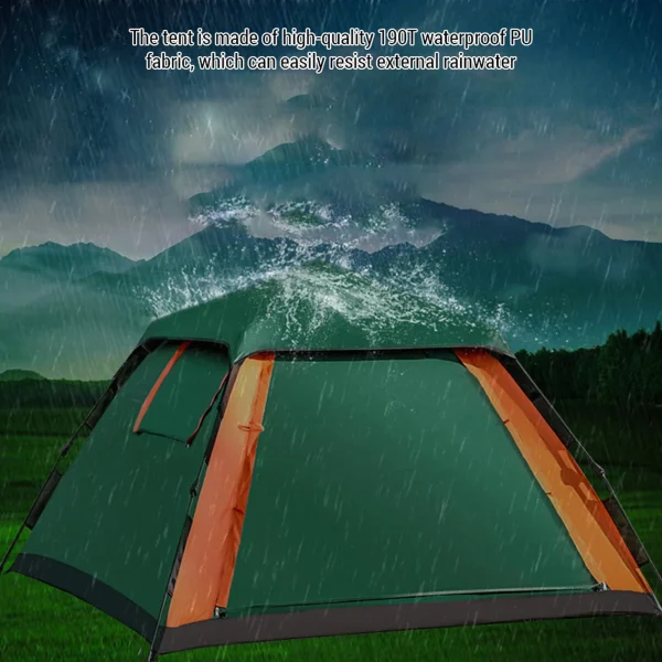 Outdoor Automatic Quick Open Tent Waterproof Camping Tent 3-4 Person Instant Setup Tent - Image 2