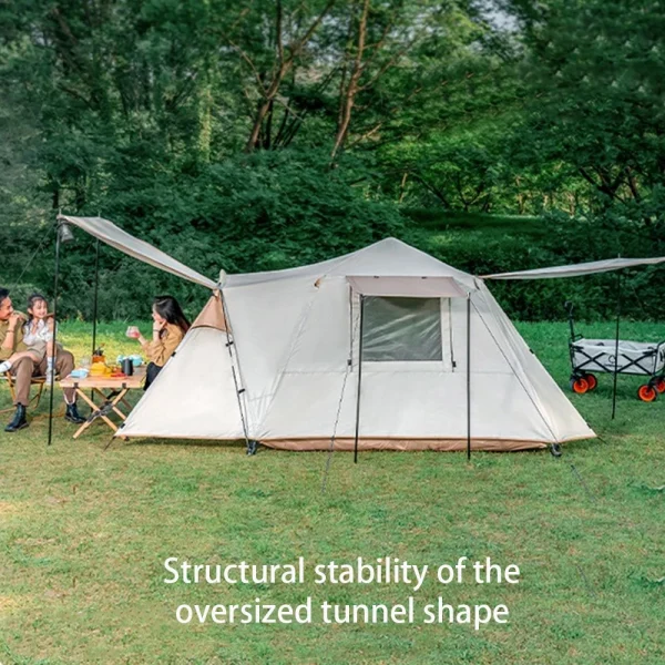 3-4 People Dome Tent Sunshade Tunnel Style Tent Large Tent Car Box Docking Tent Portable Waterproof SUV Tail Tent - Image 6