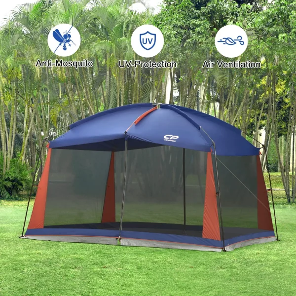 Screen House Room Camping Tent 12 x 10 Ft Canopy Tent Screen Shelter Gazebos Outdoor - Image 2