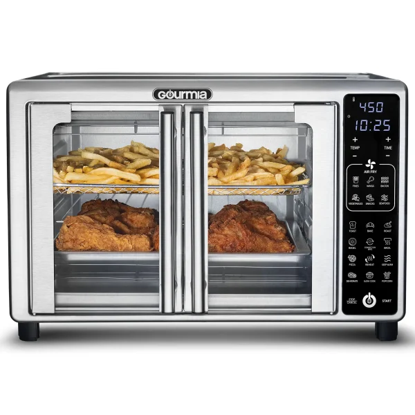 New Gourmia 1700W 6-Slice Digital Toaster Oven Air Fryer, 19 One-Touch Presets, 24L, Stainless Steel - Image 7