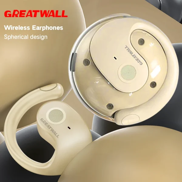 GREATWALL Wireless Bluetooth Earphones HIFI Headphones Stereo Sports Headset With Mic HD Call Earbuds Spherical Charging Case - Image 7