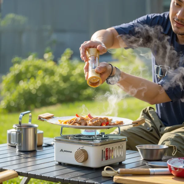 BISINNA Camping Gas Stove 2800W High Firepower Portable Cassette Furnace Outdoor Gas Burner Picnic Camp - Image 5