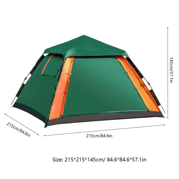 Outdoor Automatic Quick Open Tent Waterproof Camping Tent 3-4 Person Instant Setup Tent - Image 6