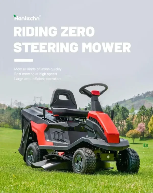Electric Riding Mower New Cheap  Inch Industrial   Turn Lawn Mower With Gasoline Engine - Image 5